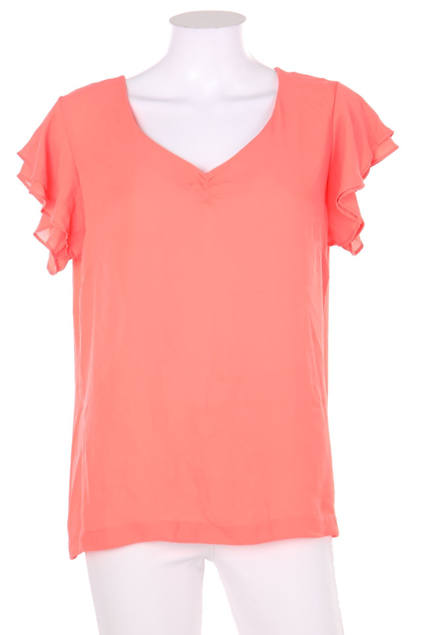 My Own - Kurzarm-Bluse mit Raffungen - D 42