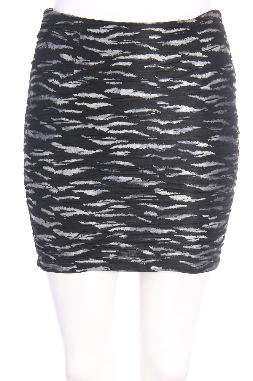 AMISU - Muster-Minirock mit Raffungen - D 36