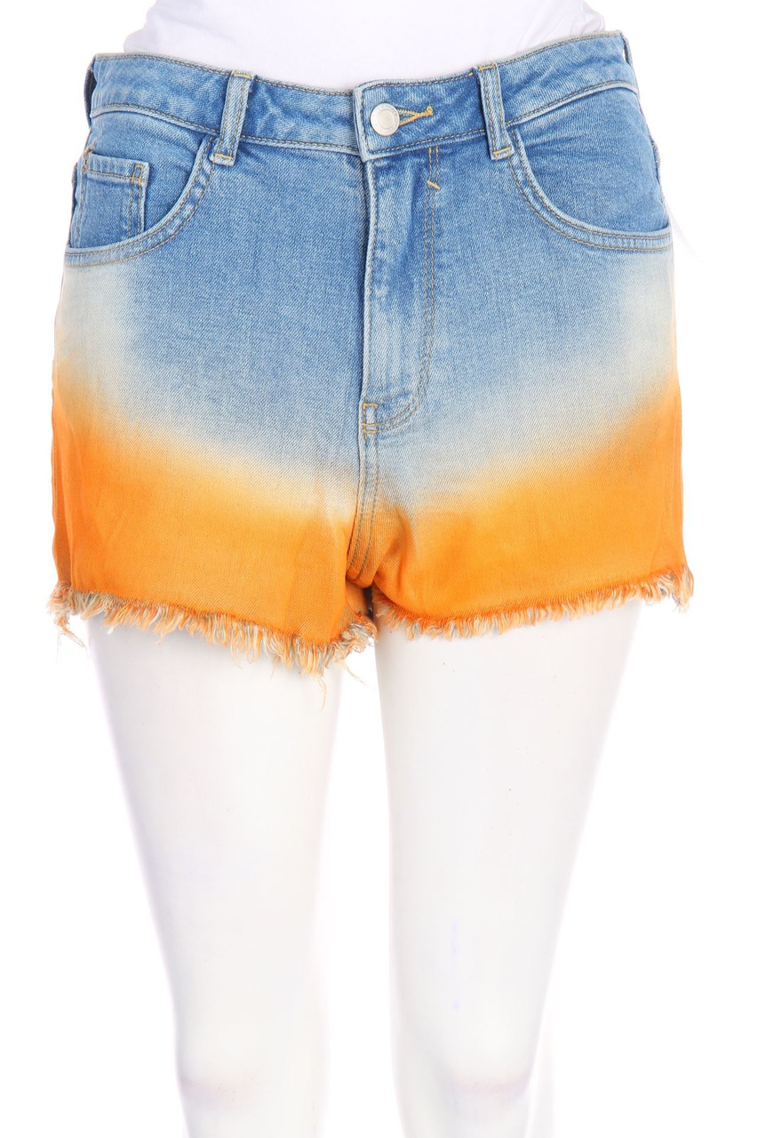 CLOCKHOUSE by C&A - Used Look-Jeans-Shorts mit Dip Dye-Effekt - D 38
