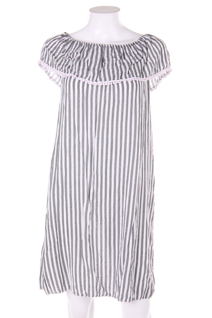 No Label - Carmen-dress with Stripes - S