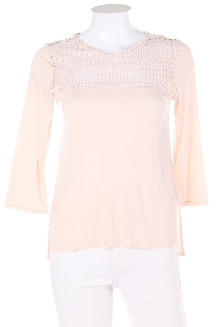 H&M - 3/4-Arm-Shirt mit Spitze - XS