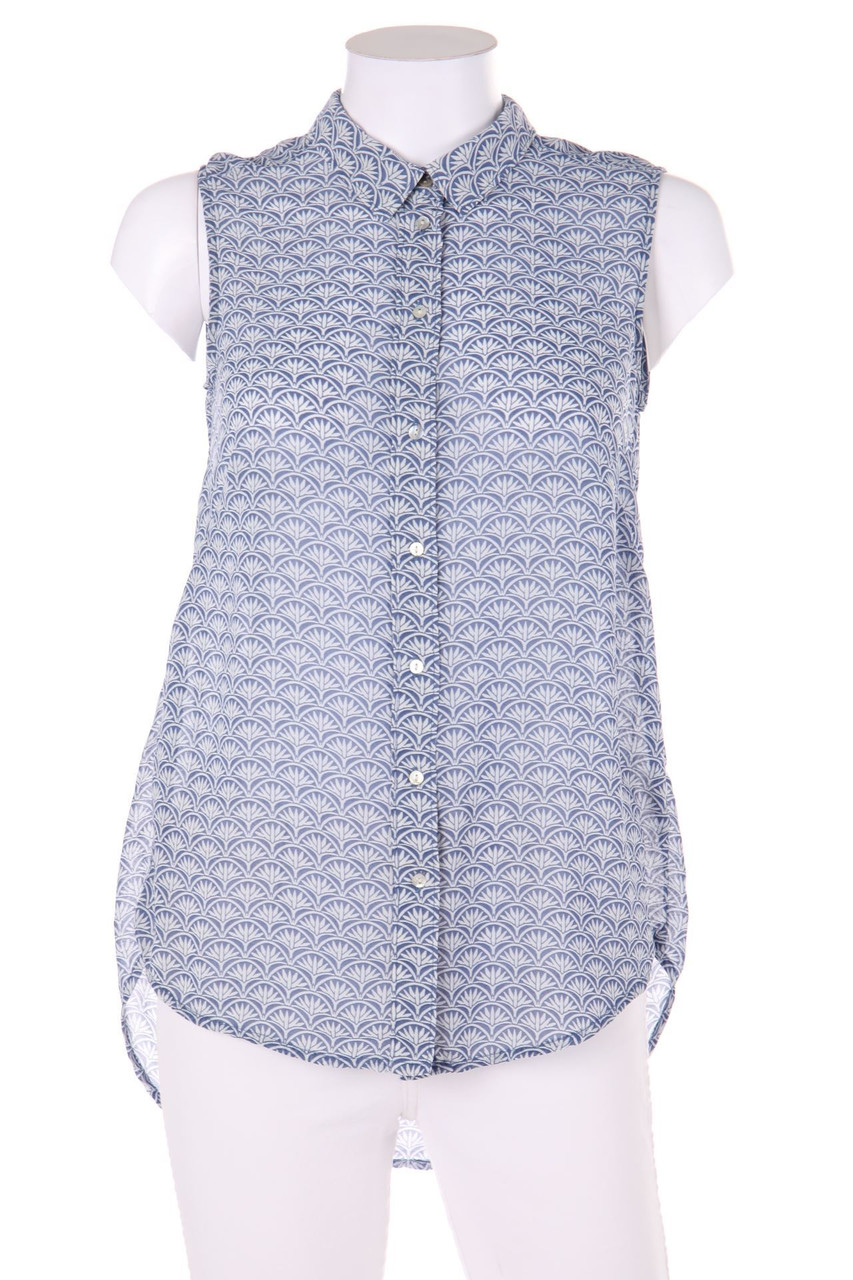 H&M - ärmellose Hemd-Bluse mit geometrischem Muster - D 34