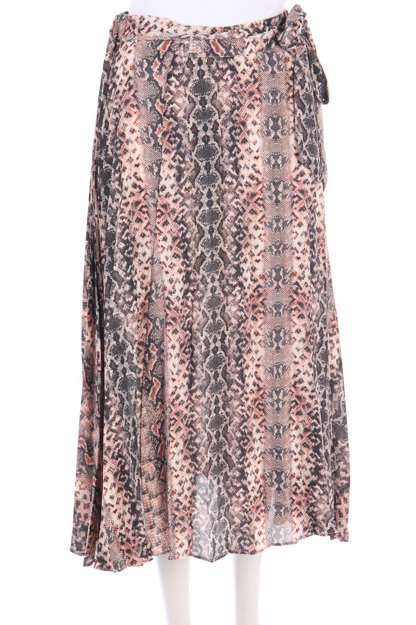 TOPSHOP - Midi Skirt with Animal Print - D 36