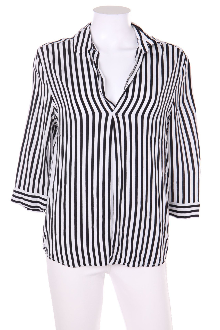 Bershka - Blouse with 3/4 Sleeve with Stripes - S