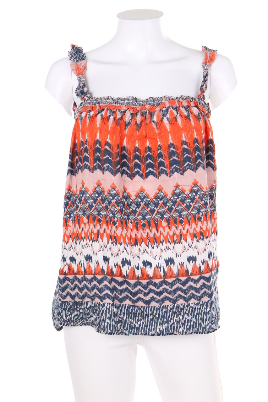 VILA - Top aus Baumwolle mit Ethno-Print - S