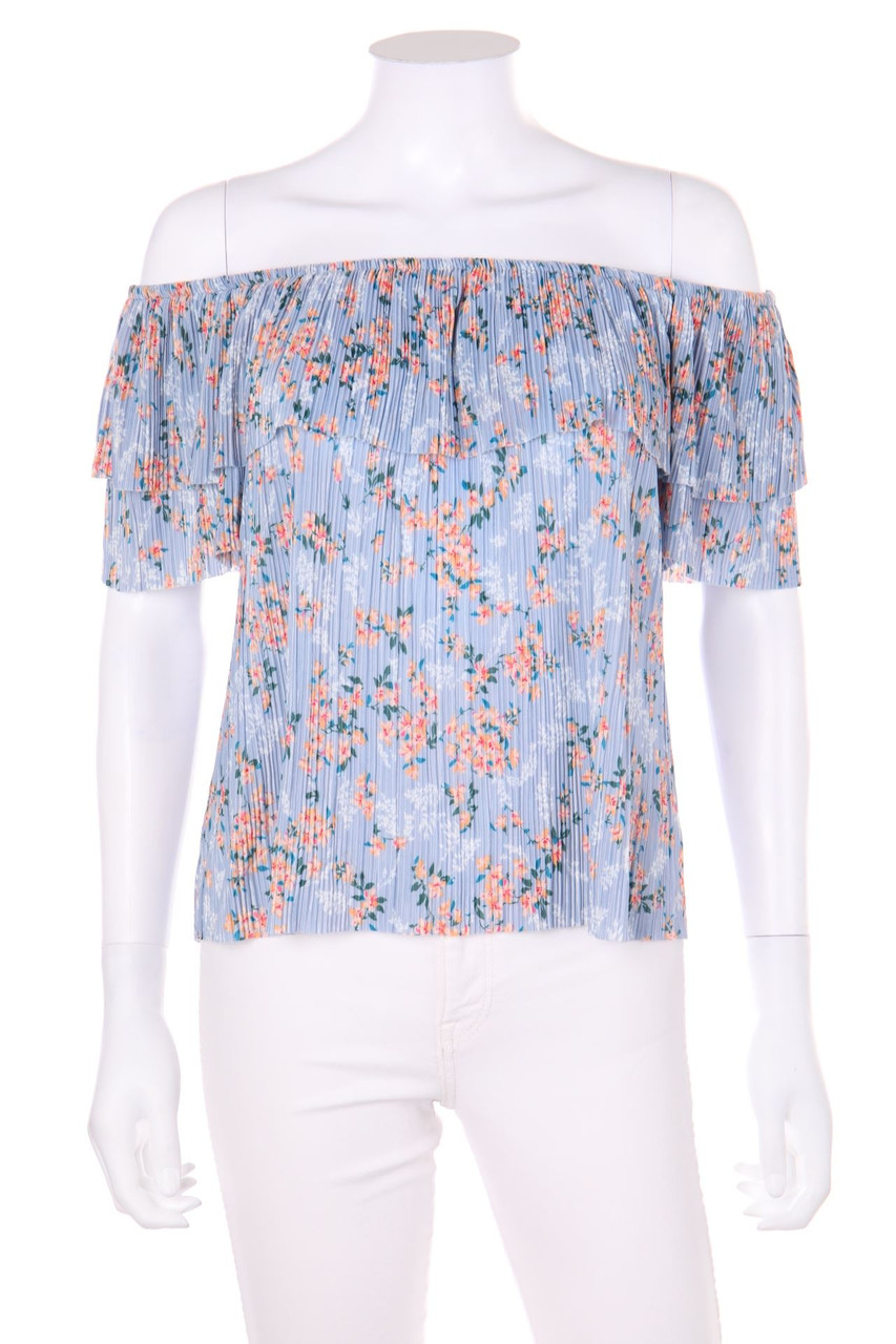 CLOCKHOUSE by C&A - Carmen-Bluse mit Blumen-Print - M