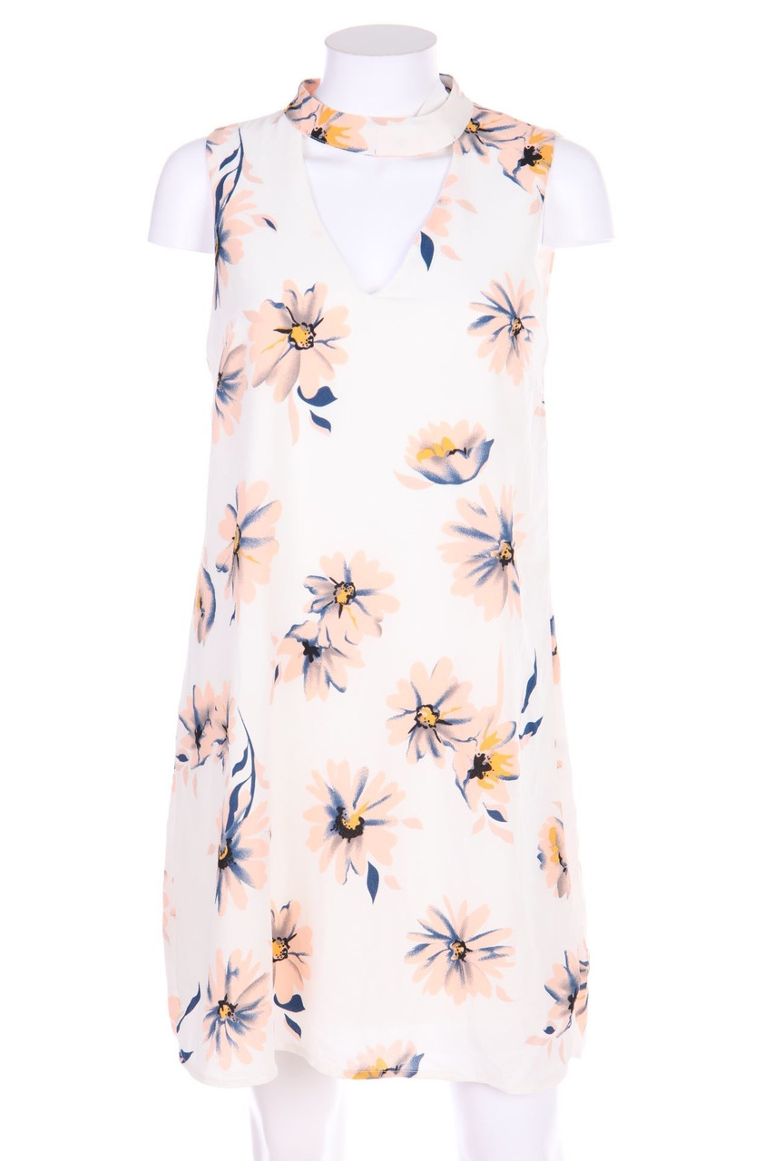 AMISU - Shift-Kleid mit floralem Muster - D 36