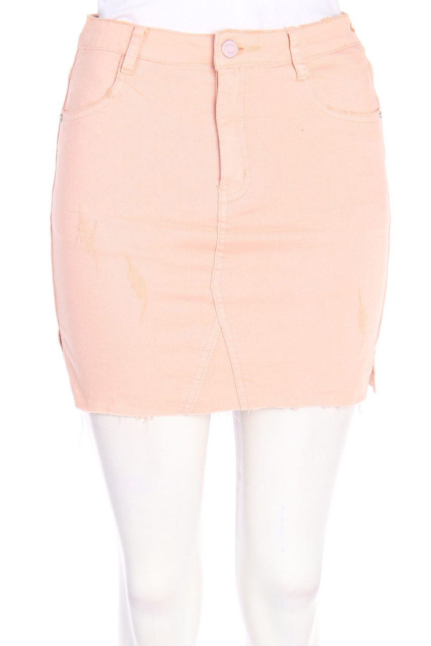 MISSGUIDED - Denim Mini Skirt, Cotton-blend with Stretch - D 34