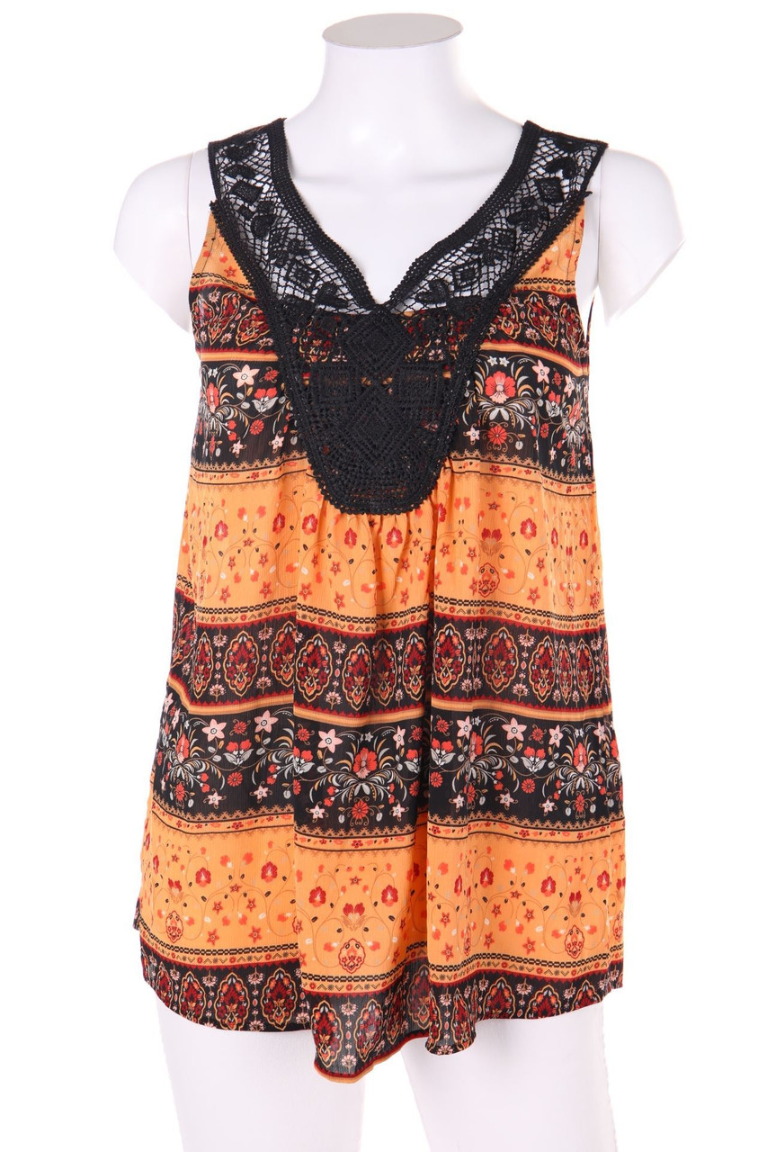 esmara - Blouse Top, Boho Style with Lace - D 32-34