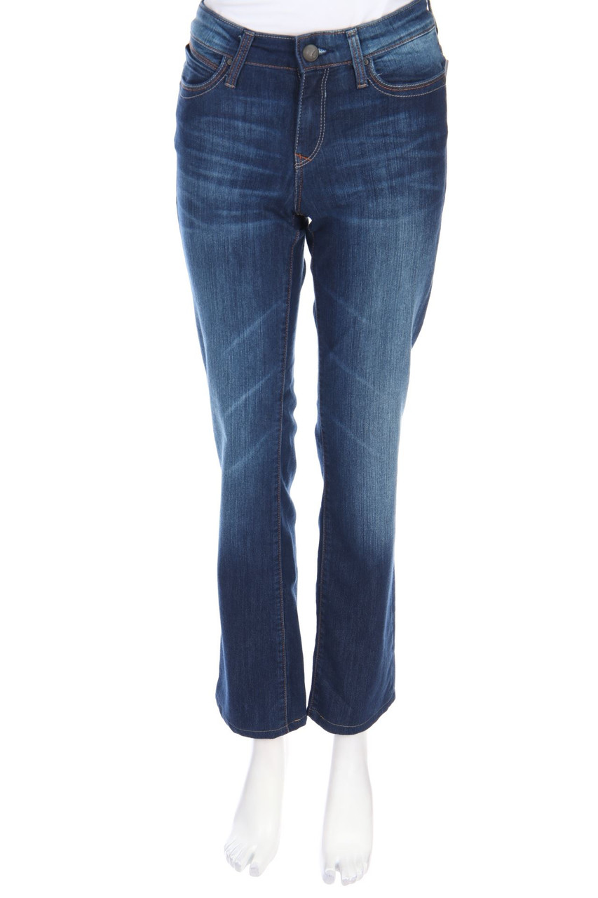 mavi - Used Look Straight Cut Jeans mit Logo-Patch - W27