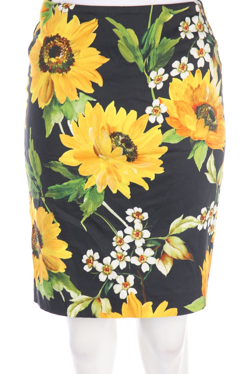 HALLHUBER - Skirt, Cotton-blend with floral print - D 34