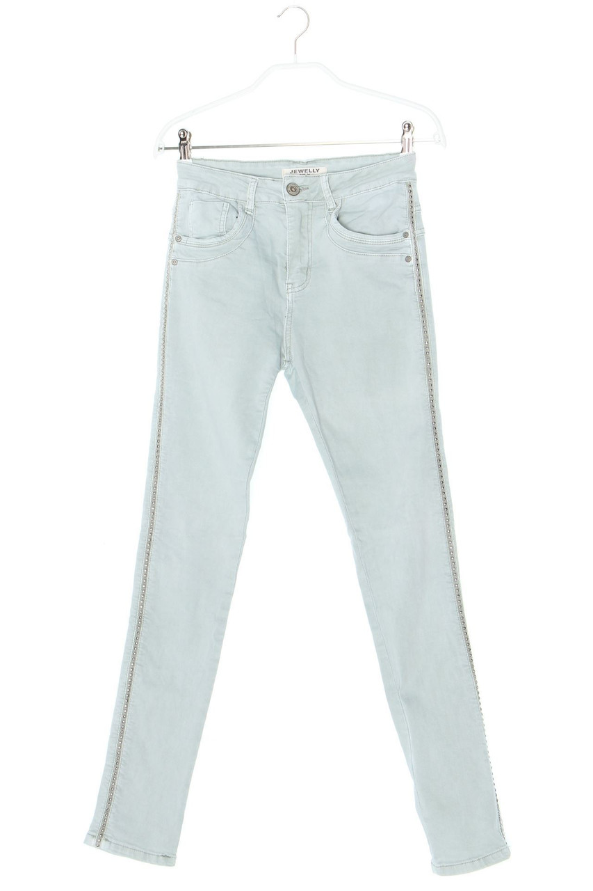 SECONDHAND - Skinny-Jeans mit Nieten - D 34