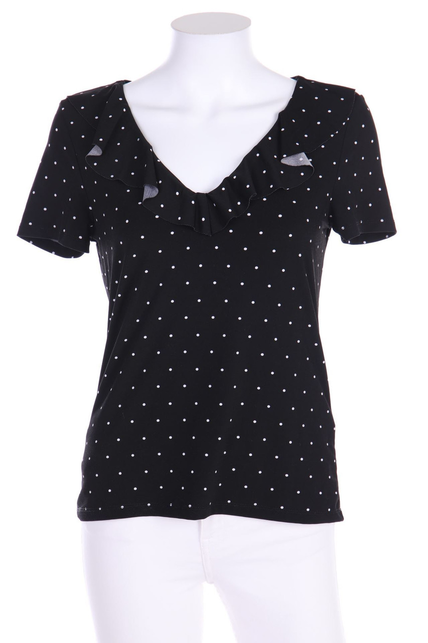 MOHITO - Kurzarm-Bluse mit Punkten - XS