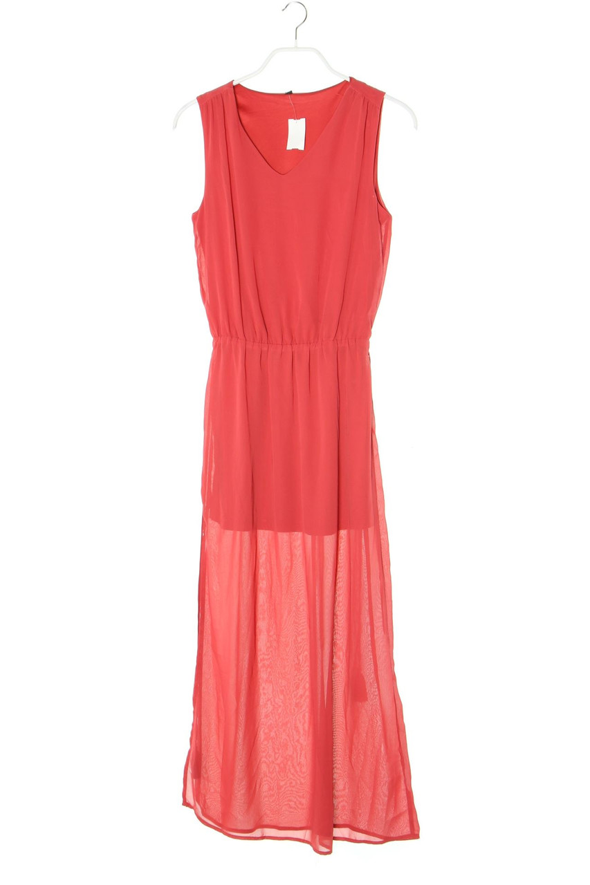 Ohne Label - Maxi-Abendkleid mit Gürtel - XS