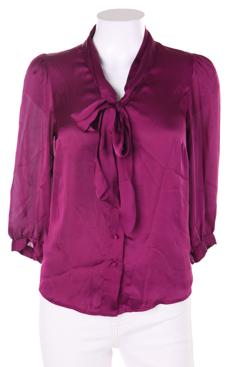 AVANT PREMIERE - Pussy Bow Blouse with Cropped Sleeves - D 34