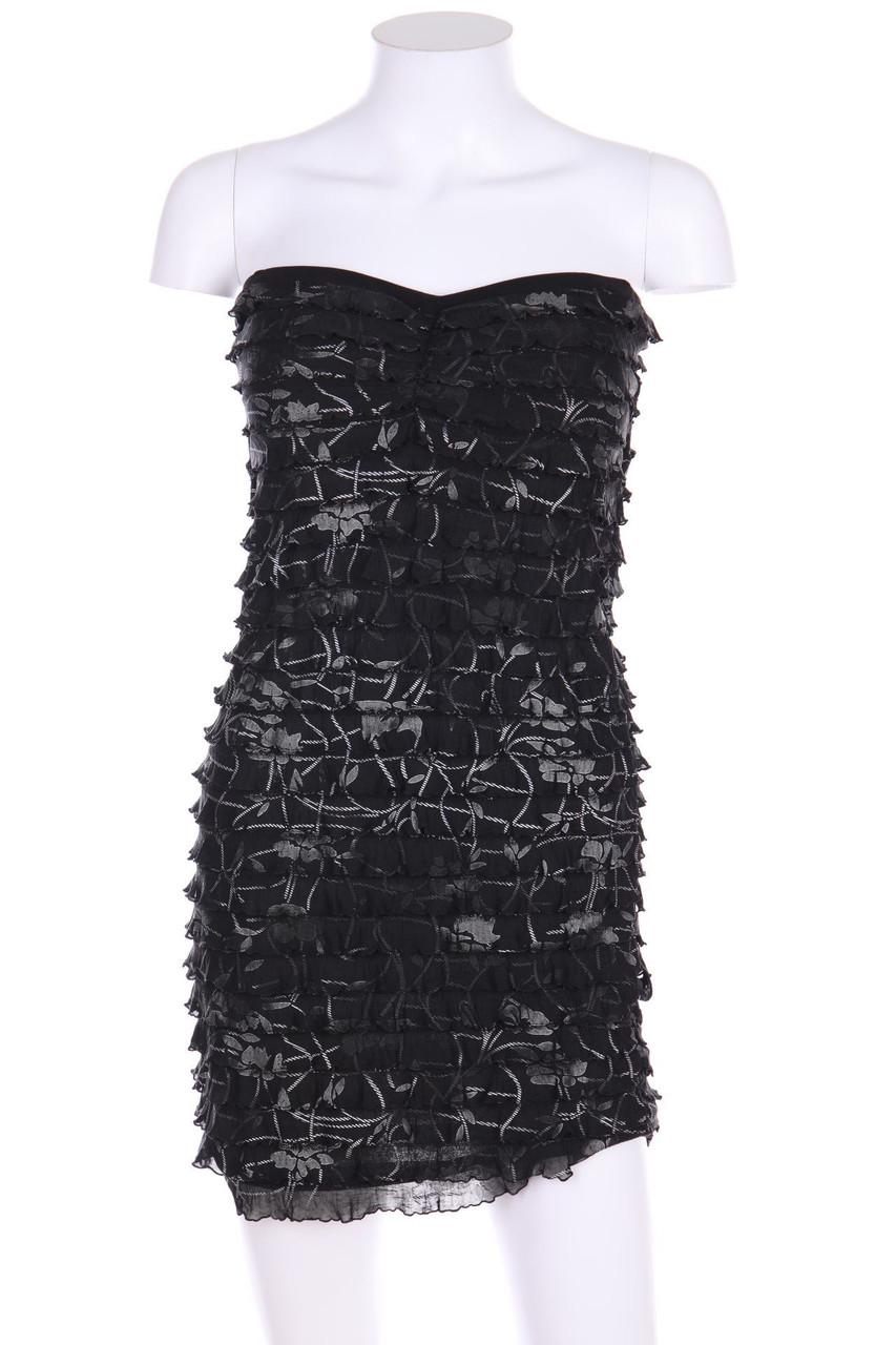 PRONTO - Bandeau-Party Dress, Layer Look with floral print - D 36