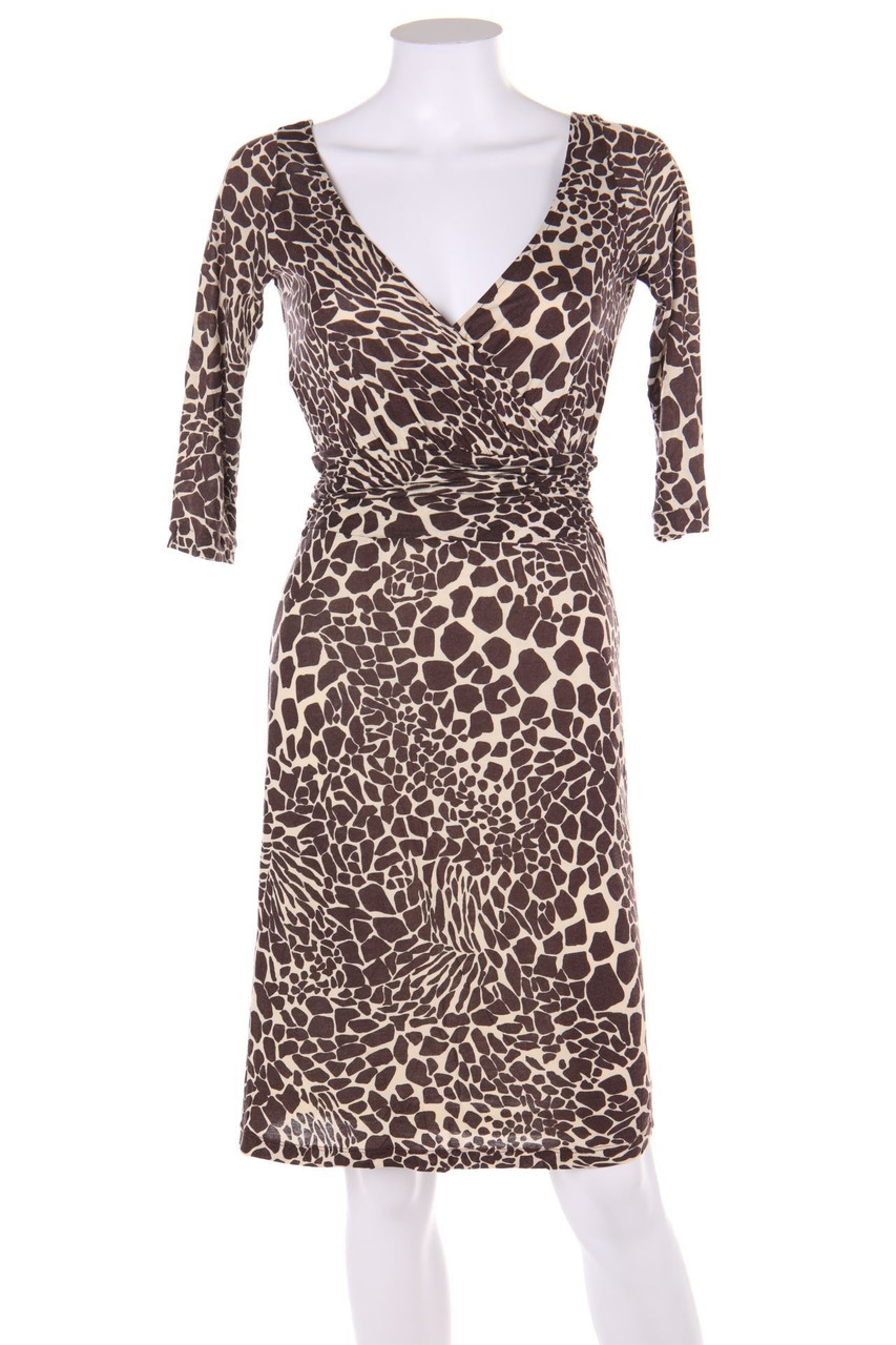 MANGO - Jersey-Kleid mit Animal-Print - XS
