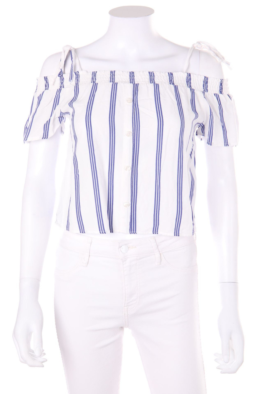 TALLY WEiJL - Off-the-shoulder blouse with Stripes - XS