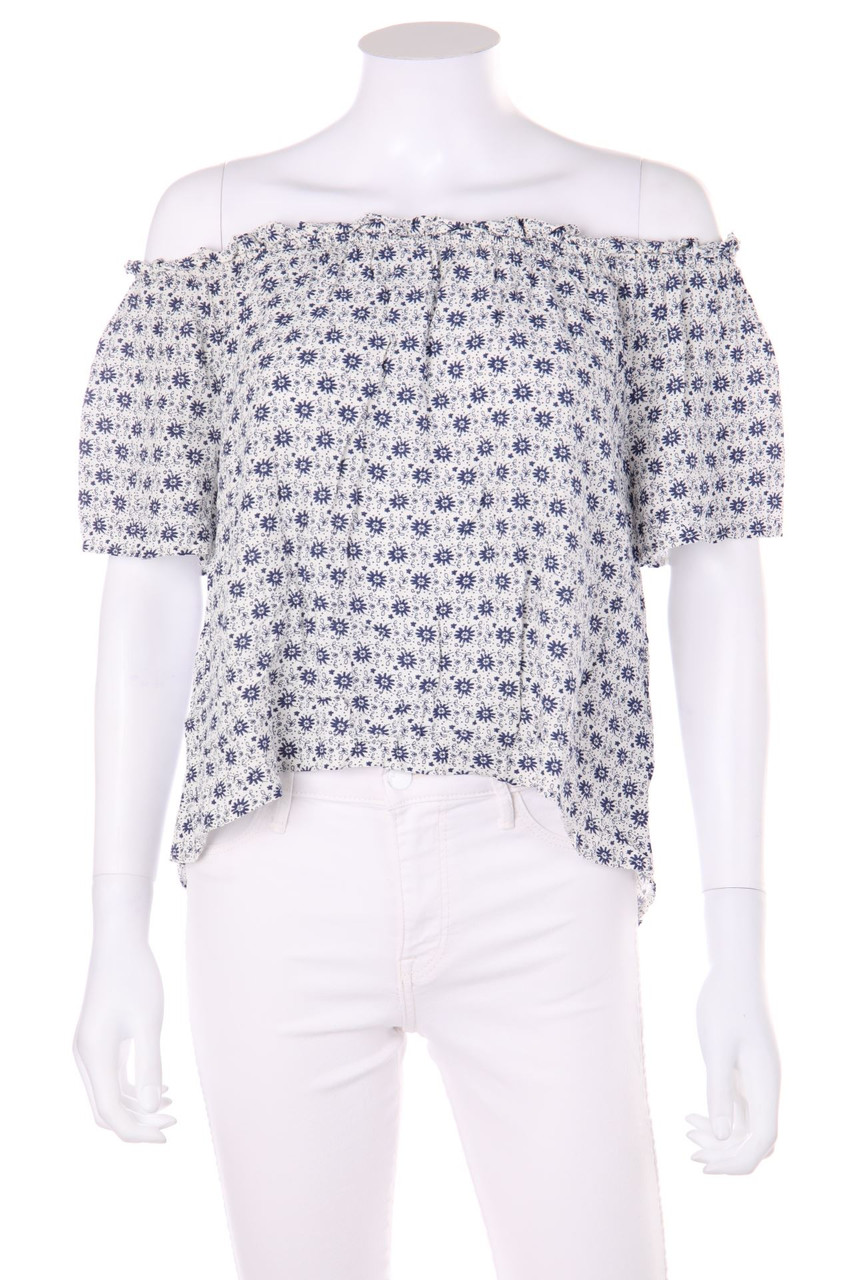 CLOCKHOUSE by C&A - Kurzarm-Bluse mit floralem Muster - D 36