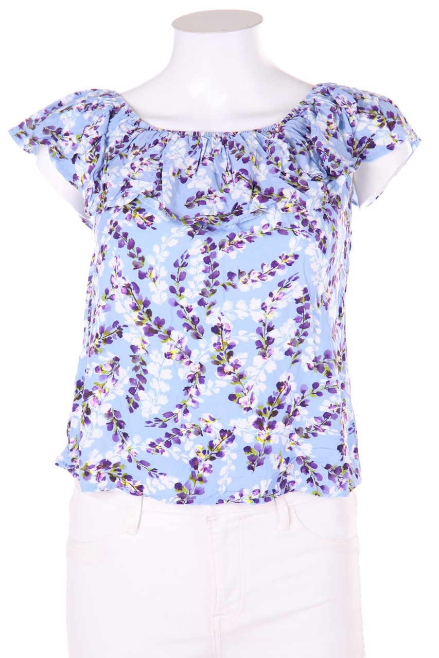 zebra - Blouse, Viscose with floral print - XS