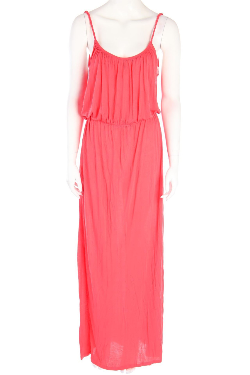 RIVER ISLAND - Maxi-Kleid aus Viskose mit Raffungen - D 36