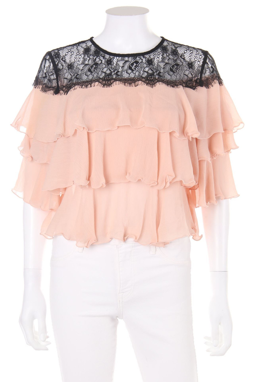 AVANT PREMIERE - Blouse with Lace Insert - D 38
