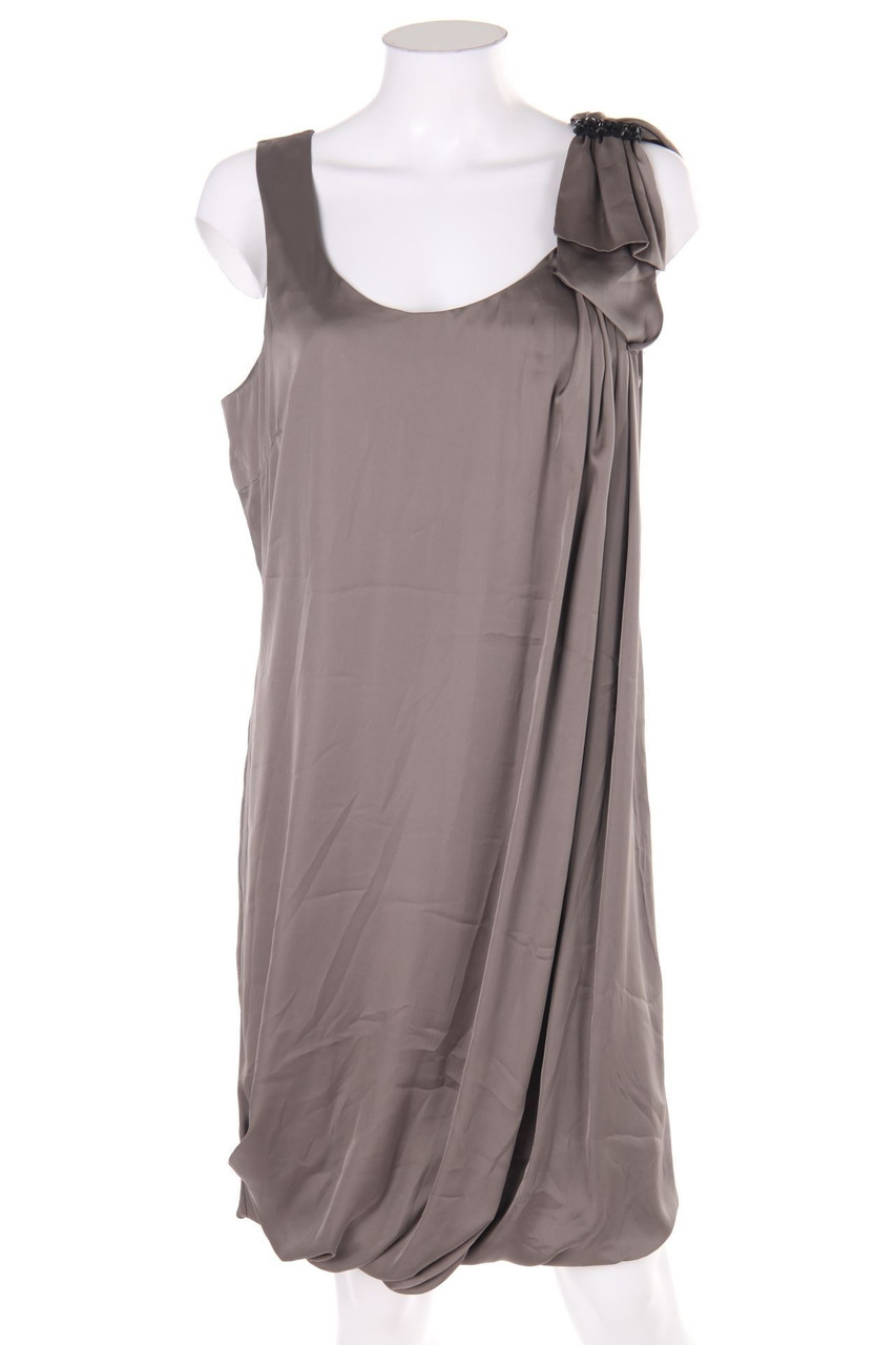 H&M - Satin-Party-Kleid mit Raffungen - D 42