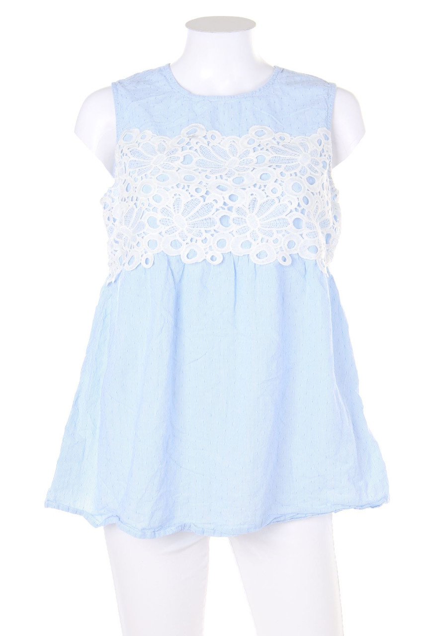 ANNA FIELD - Blouse Top with Lace Insert - D 40