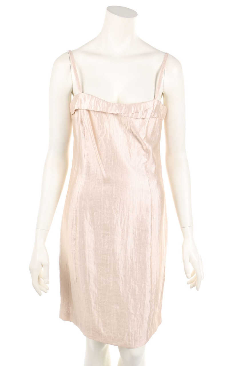 comma - Satin-Party-Kleid mit Volants - D 38