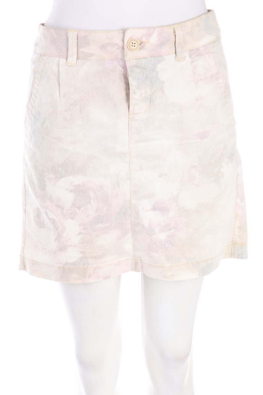 orsay - Denim Mini Skirt with floral print - D 38