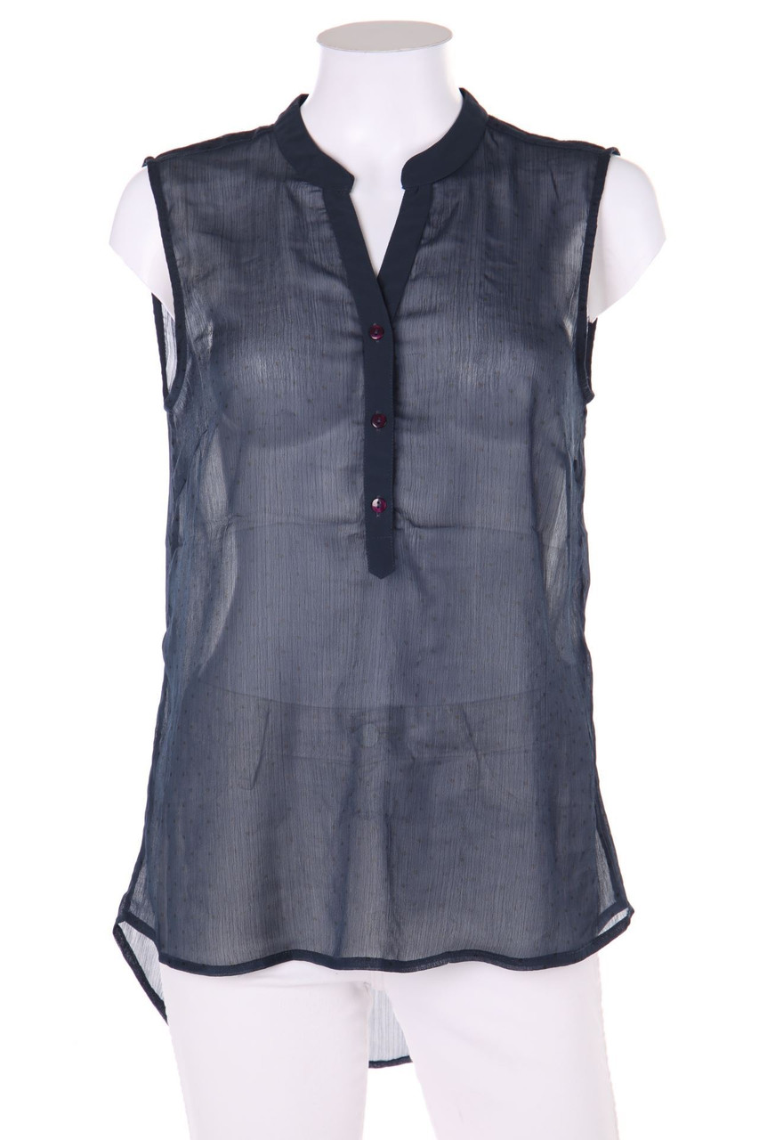 VILA - Kurzarm-Bluse mit Punkten - M