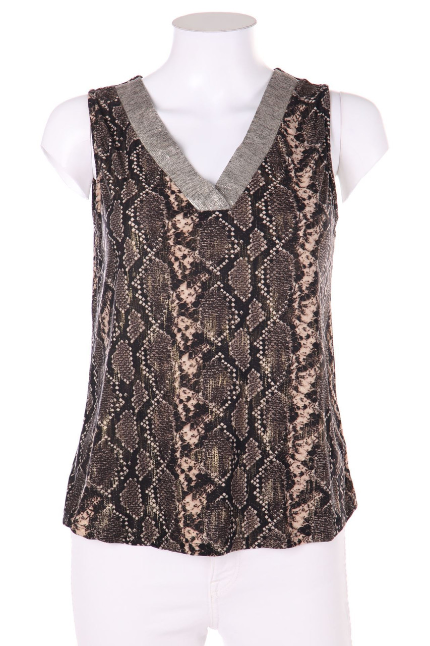 MORGAN - Top with Animal Print - M