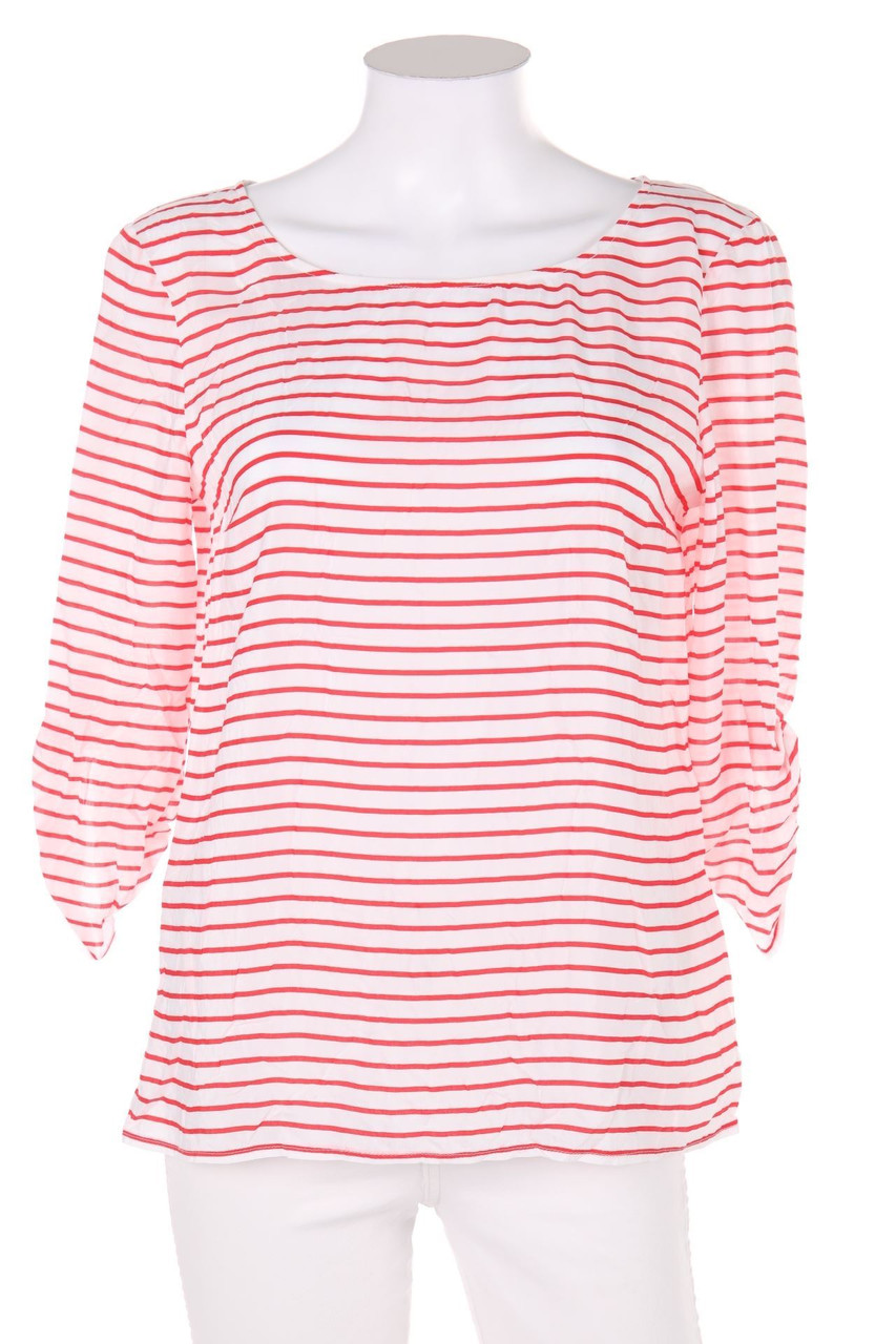 MORE & MORE - Stripe Blouse with 3/4 Sleeve with French Cuff - D 34