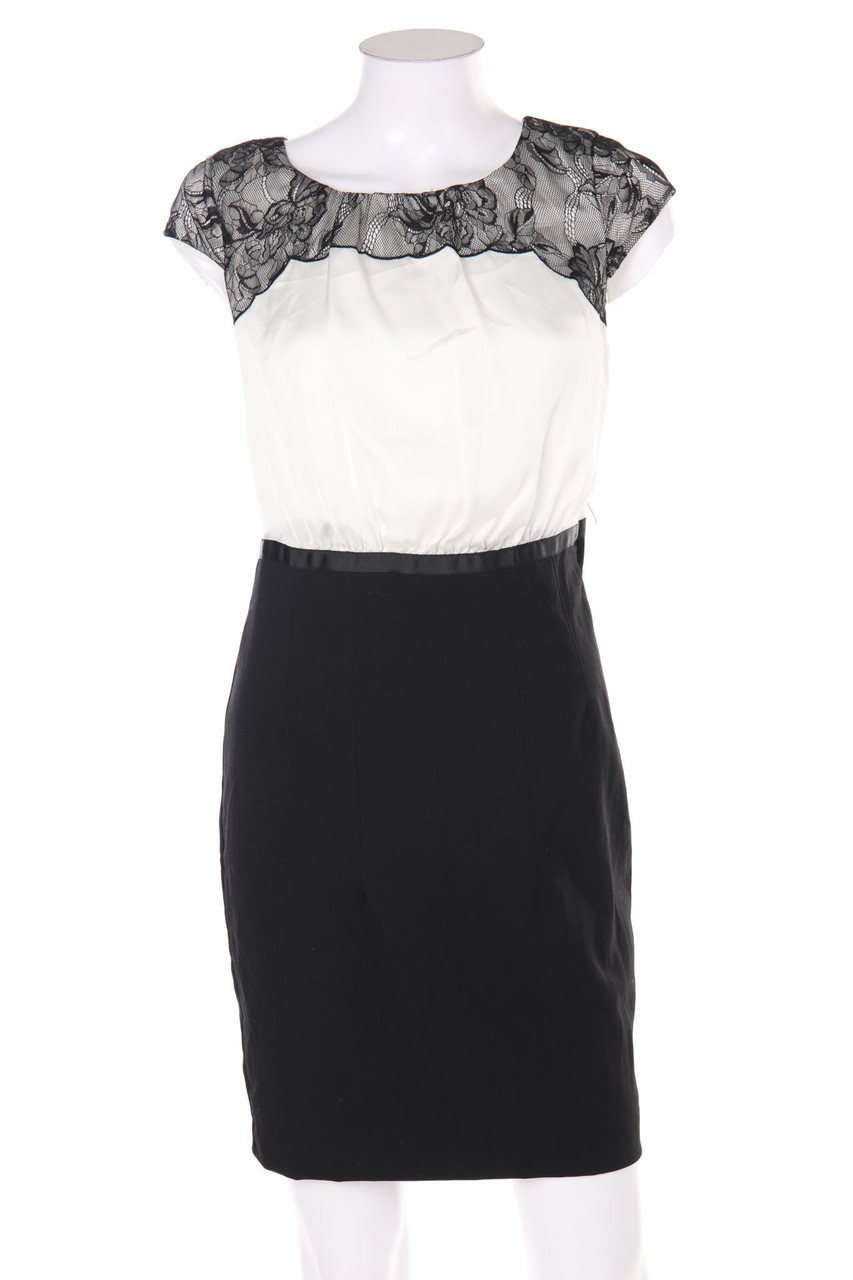 H&M - Two Tone-Abendkleid mit Spitzen-Einsatz - D 34