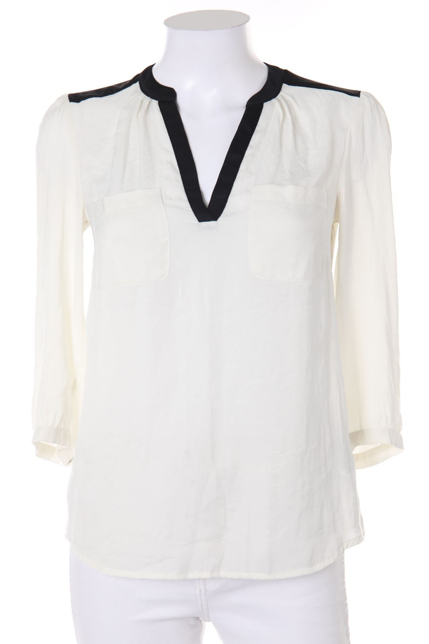 H&M - Two Tone-Bluse mit 3/4-Ärmel - D 36