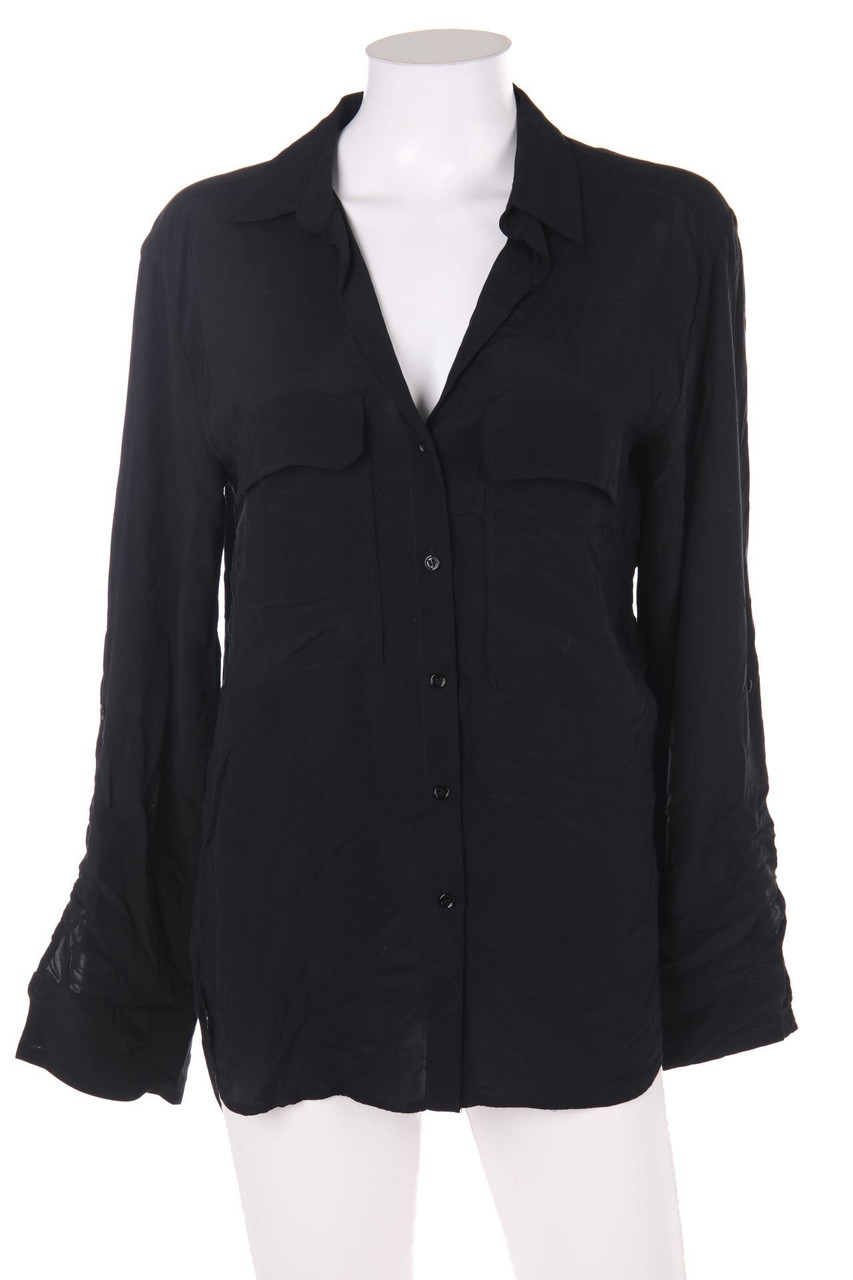 ZARA WOMAN - Bluse mit Roll-up-Manschette - M