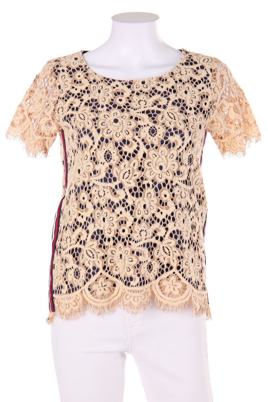 PRINCESS GOES HOLLYWOOD - Bluse aus Spitze mit Applikationen - M