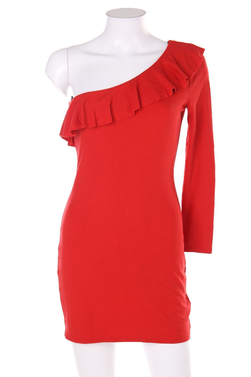 H&M DIVIDED - One Shoulder-Party-Kleid mit Volants - D 38