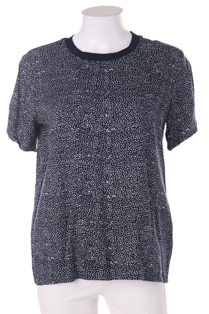 JUST FEMALE - Kurzarm-Bluse mit Pünktchen - S