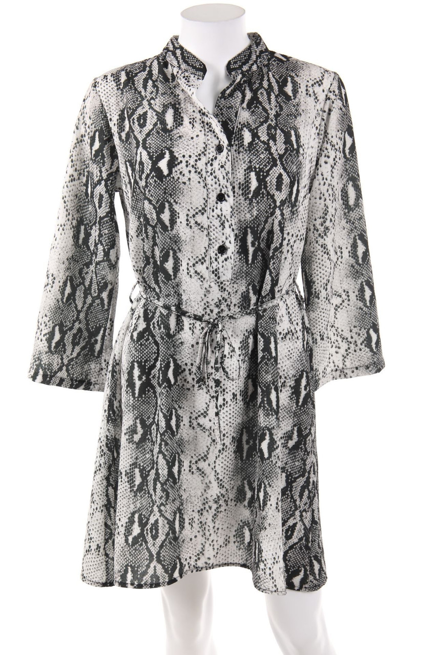 zebra - Tunic Dress with Animal Print - S