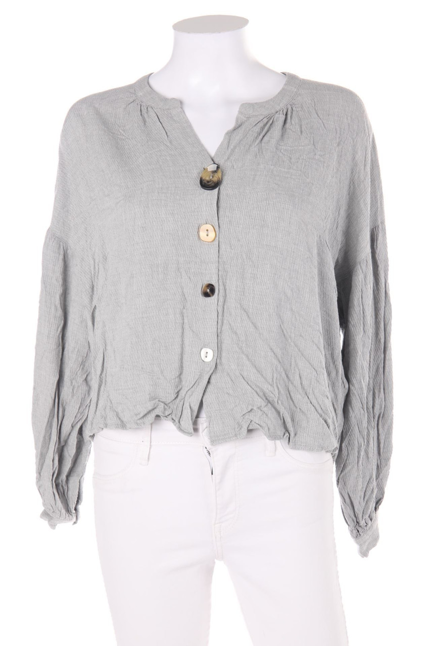 Stradivarius - Blouse with Decorative Buttons - S