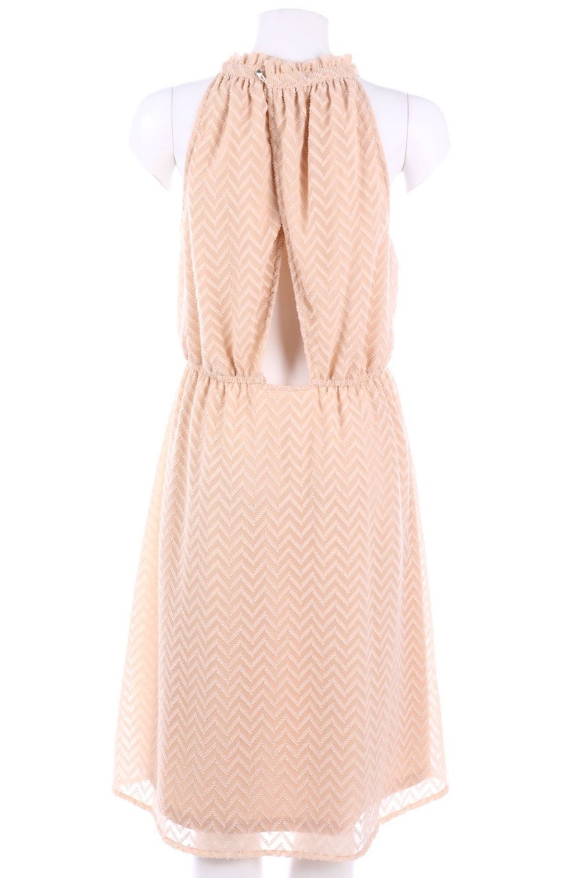 RESERVED - Cocktail Dress with Zig Zag Pattern - D 38