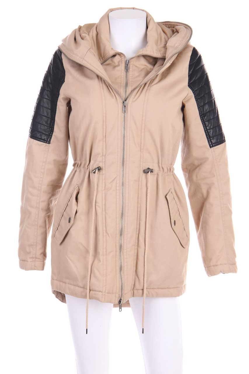 VERO MODA - Parka mit Kunstleder-Details mit Kapuze - XS