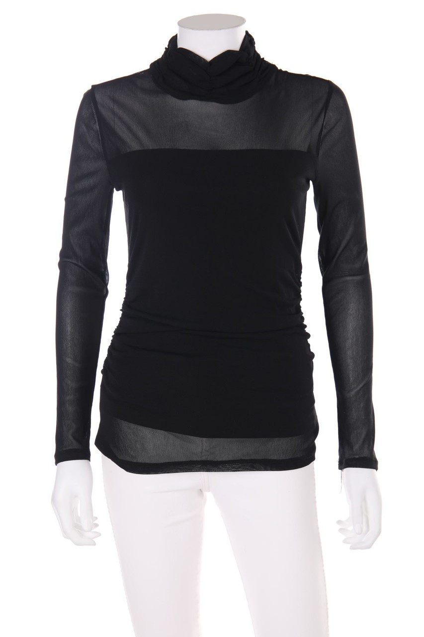 SIR OLIVER - Longsleeve-Shirt aus Mesh mit Raffungen - D 34