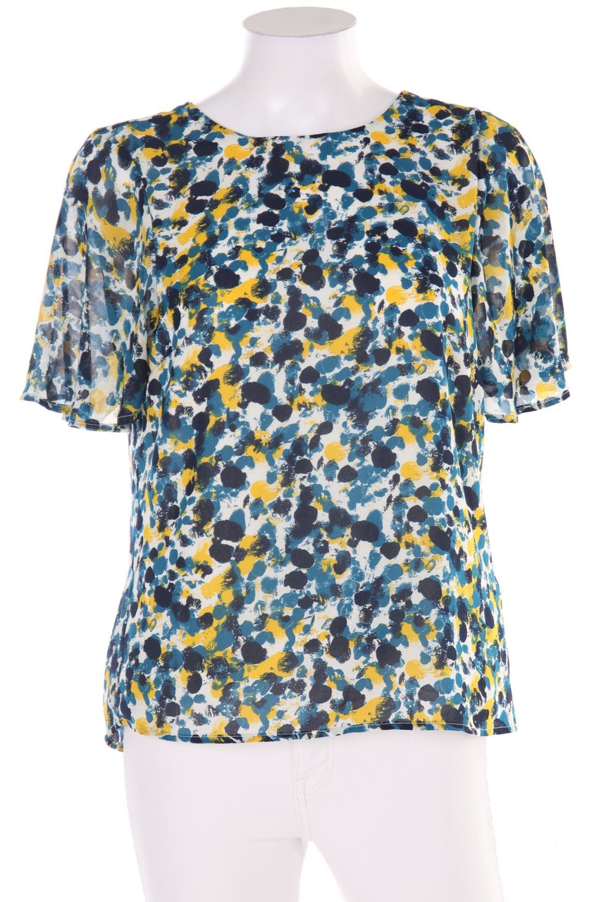 H&M - Kurzarm-Bluse mit Print - D 36