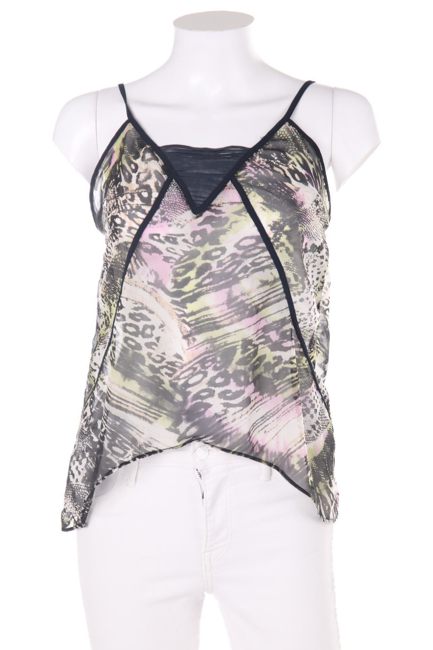 BERSHKA collection - Blouse Top with Straps with Animal Print - L