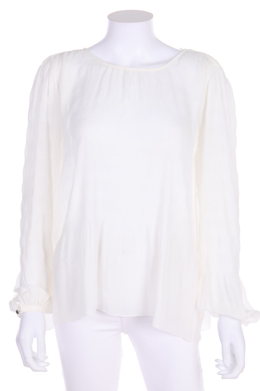 maddison - Clean Chic Blouse with Ruffles - D 36
