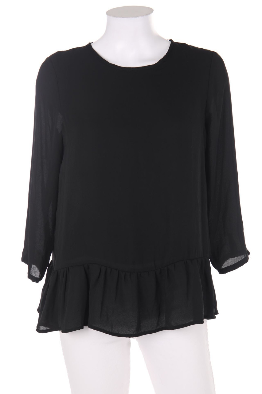 AMISU - Bluse mit 3/4-Ärmel mit Raffungen - S