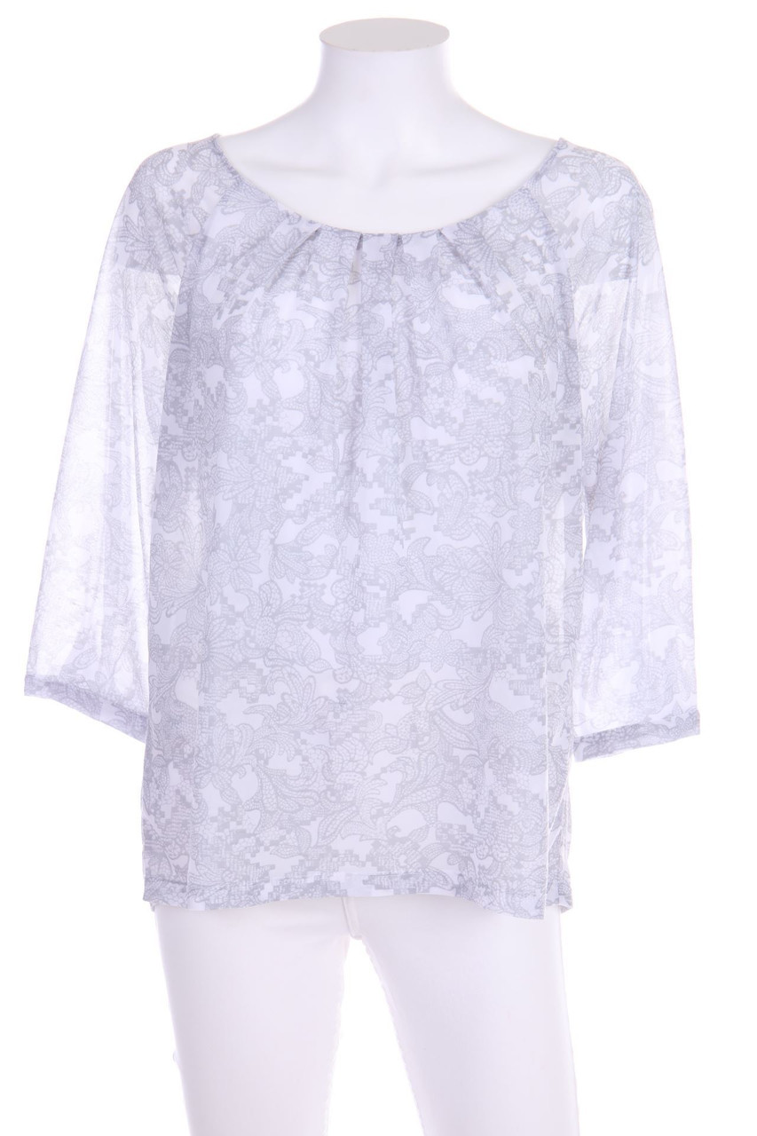 H&M - Bluse mit 3/4-Ärmel mit floralem Muster - M