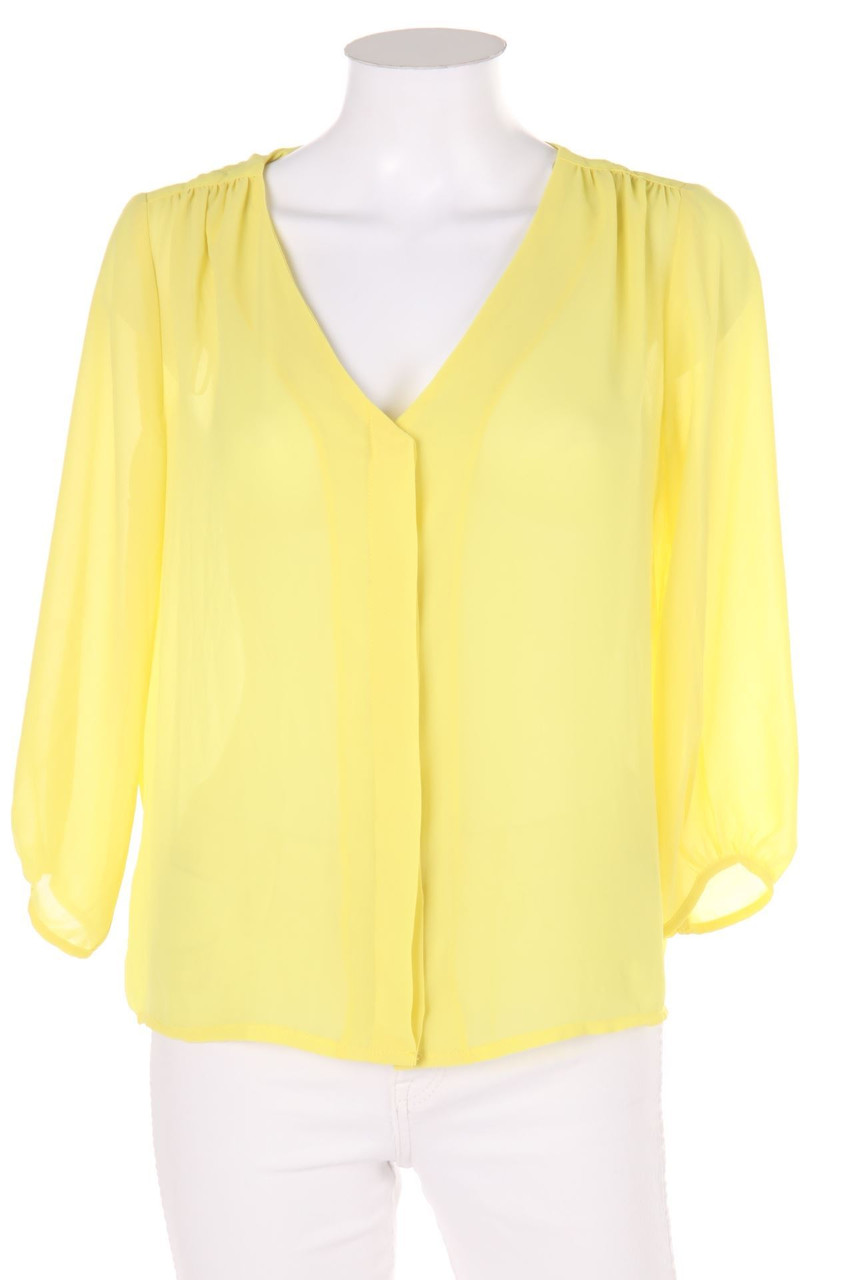 H&M - Bluse mit 3/4-Ärmel mit Raffungen - D 34